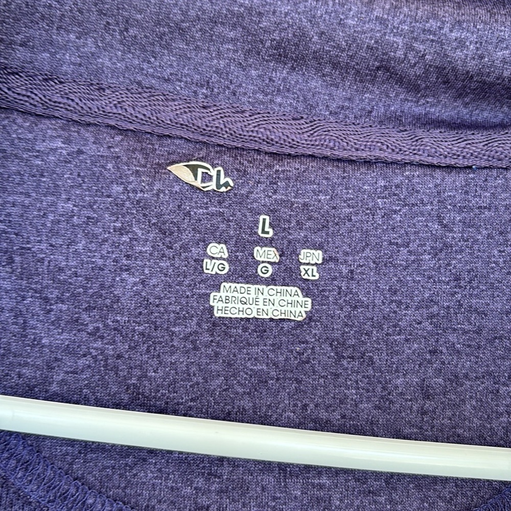 TCU Purple Women’s Quarter Zip Pull Over Top - Picture 8 of 9